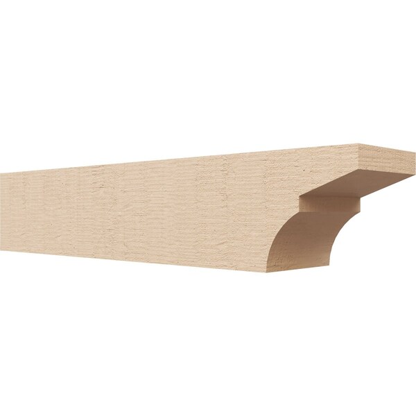 Ekena Millwork 4in. W x 4in. H x 20in. L Monterey Woodgrain TimberThane Rafter Tail, Primed Tan RFTUR04X04X20MONRCPR - main